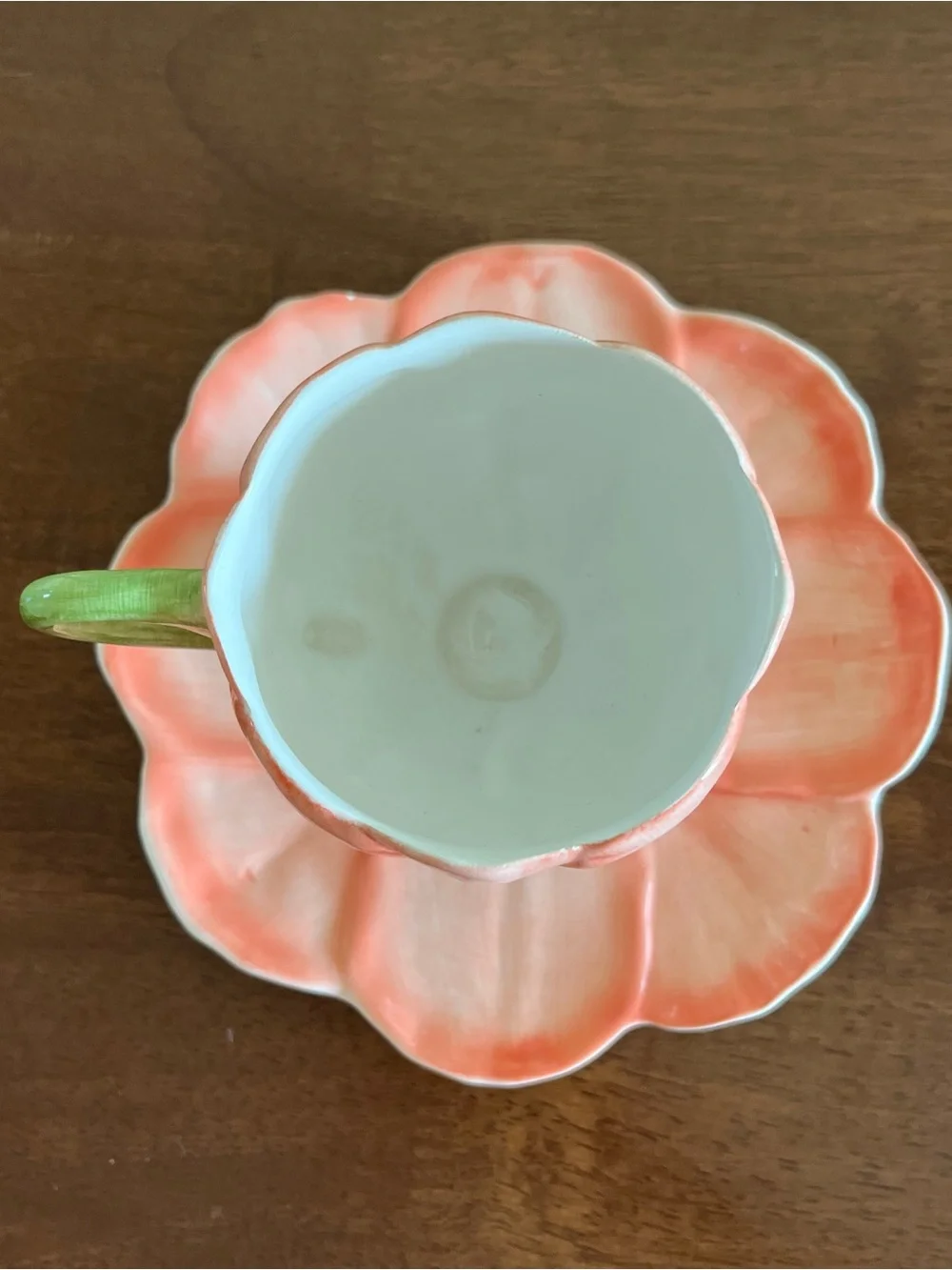 Floral Teacup & Saucer Set in Pink
